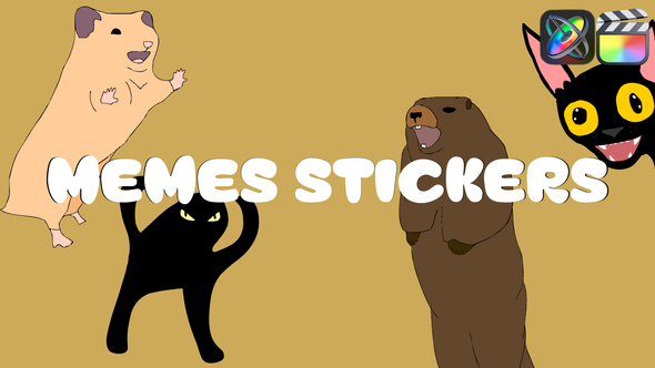 Photo of Memes Stickers Emoji Animations for FCPX – Videohive 58051471