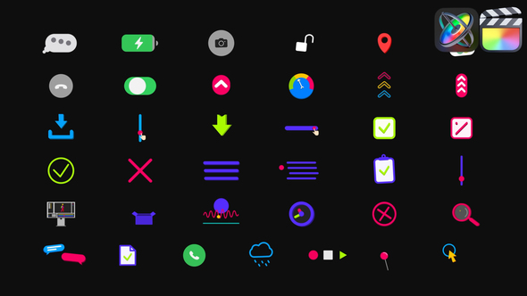 Photo of Mobile App Interface Icons for FCPX – Videohive 57877281