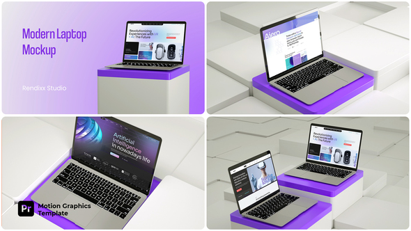 Photo of Modern Laptop Website Mockup – Videohive 57881615