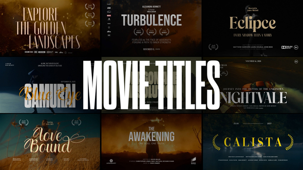 Photo of Movie Titles – Videohive 57913566