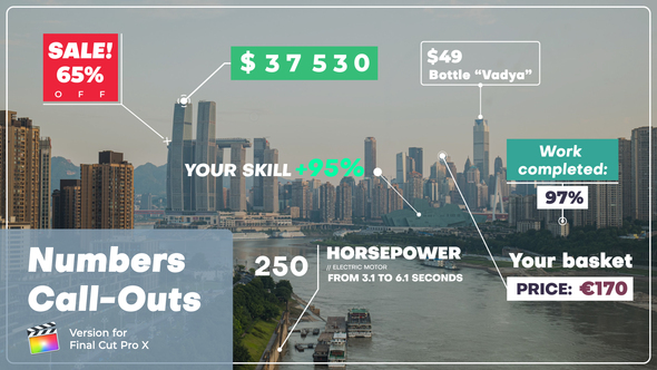 Photo of Numbers Call-Outs | Final Cut Pro – Videohive 58103892