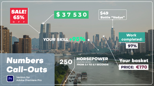 Photo of Numbers Call-Outs | Premiere Pro – Videohive 57913225