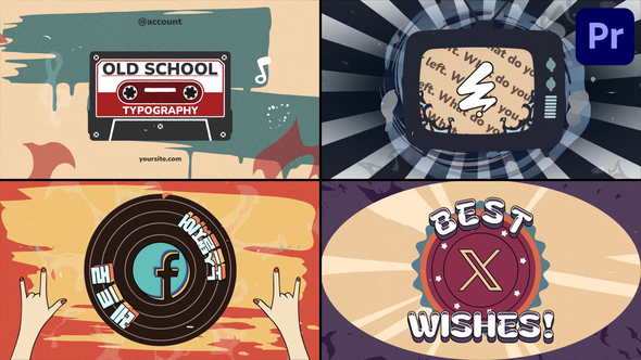 Photo of Old School Typography | Premiere Pro MOGRT – Videohive 58004522