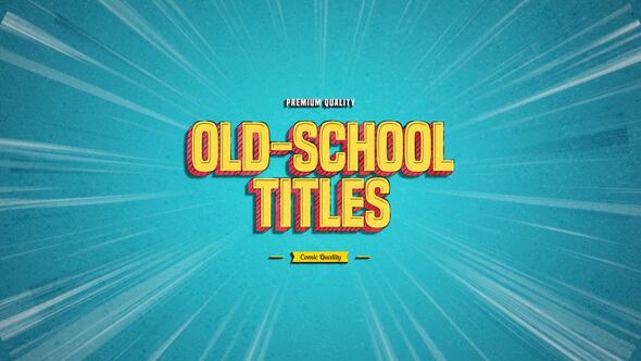 Photo of Old-School Title – Videohive 58162199