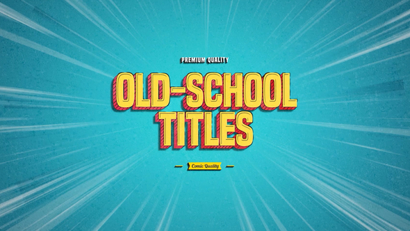 Photo of Old-School Titles – Videohive 53559575