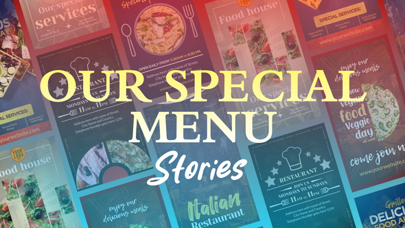 Photo of Our Special Menu Stories – Videohive 58201197