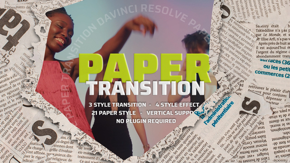 Photo of Paper Transitions for Davinci Resolve – Videohive 57942843