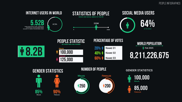 Photo of People Infographics – Videohive 57319665