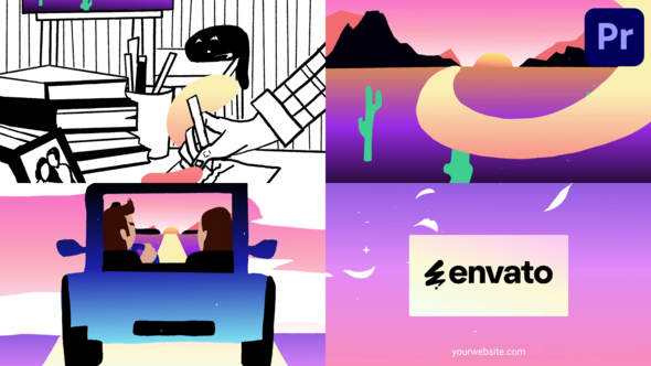 Photo of Road Travel Logo Opener | Premiere Pro MOGRT – Videohive 58123375