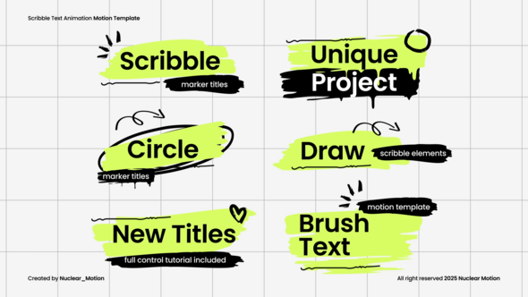 Photo of Scribble Text Animation – Videohive 58241727