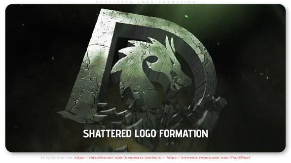 Photo of Shattered Logo Formation – Videohive 57942369