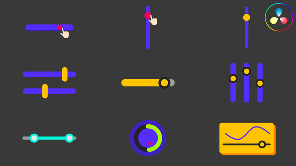 Photo of Sliders And Bars UI Elements for DaVinci Resolve – Videohive 57860264