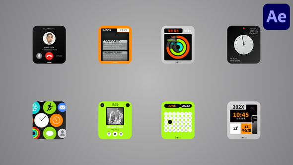 Photo of Smart Watch UI Titles for After Effects – Videohive 57972408
