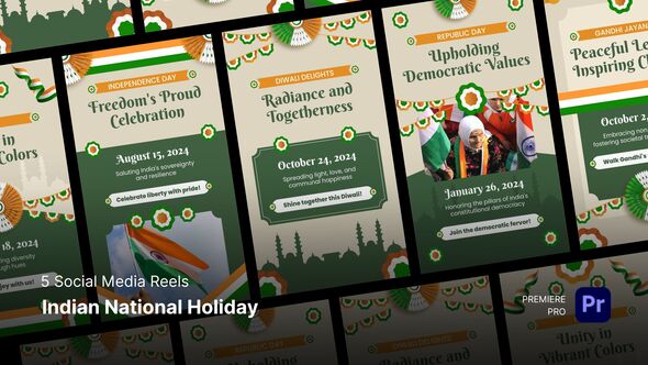 Photo of Social Media Reels – Indian National Holiday Premiere Pro Template – Videohive 58070462