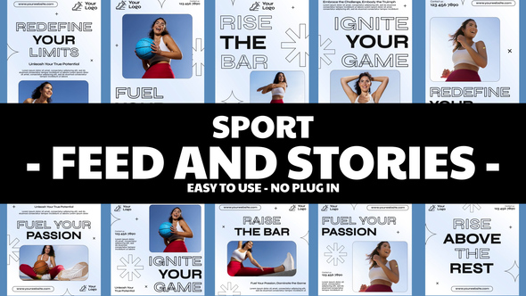 Photo of Sport Feed and Stories Instagram – Videohive 58041769