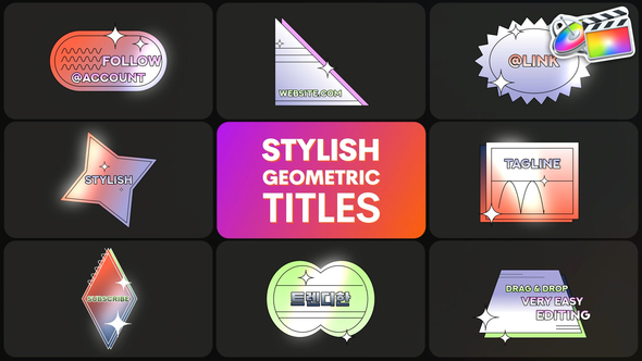 Photo of Stylish Geometric Titles | FCPX – Videohive 58087910