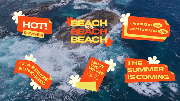 Photo of Summertime Paper Folding Titles – Videohive 57943198