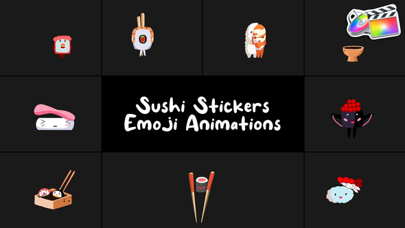 Photo of Sushi Stickers Emoji Animations for FCPX – Videohive 58050855