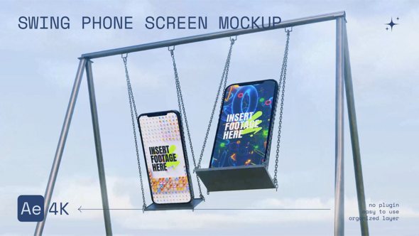 Photo of Swing Phone Screen Mockup – Videohive 58206359
