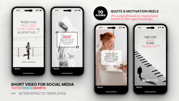 Photo of Quote & Motivation Reels for Educational, Inspirational – TikTok/Shorts/Reels – Videohive 57965688