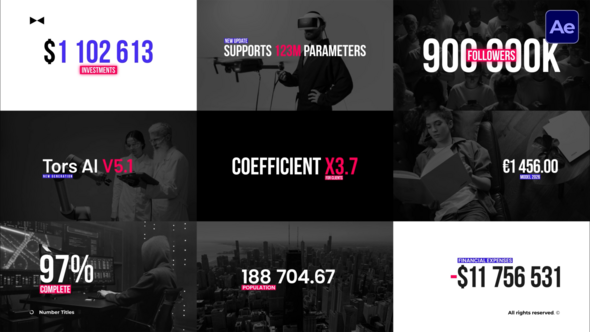 Photo of Titles Numbers  AE – Videohive 58077078