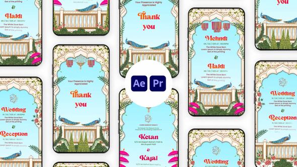 Photo of Traditional Indian Wedding Invitation Instagram Story – Videohive 57990183