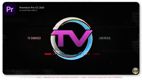 Photo of TV Damaged Logo Reveal – Videohive 58088524