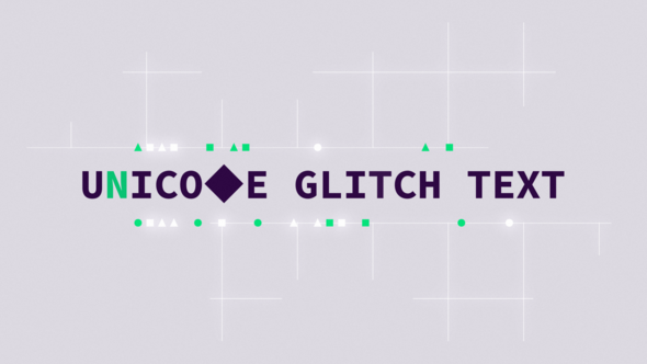 Photo of Unicode Glitch Text – Videohive 57730113