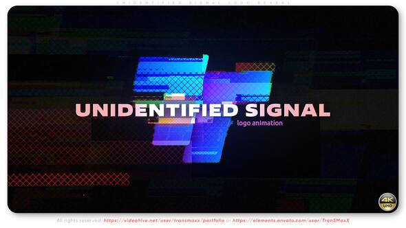Photo of Unidentified Signal Logo Reveal – Videohive 58100784