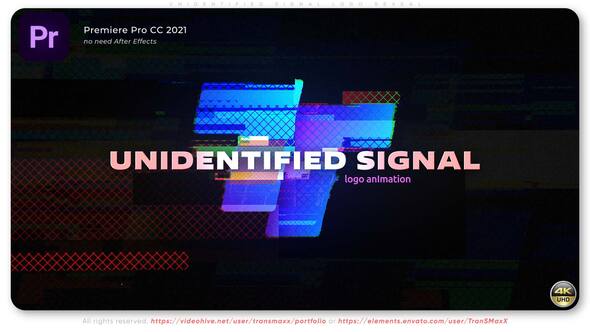 Photo of Unidentified Signal Logo Reveal – Videohive 58200732
