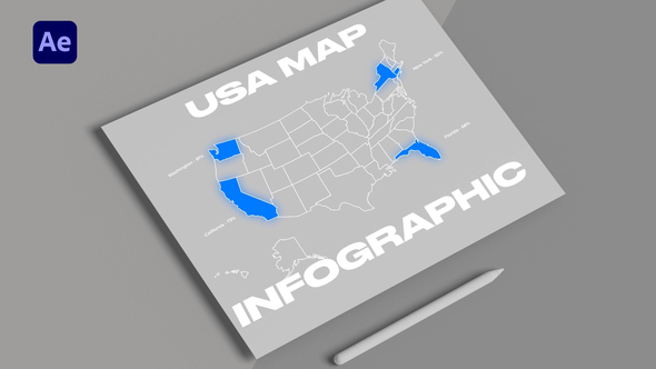 Photo of USA Map Infographics – Videohive 58092008