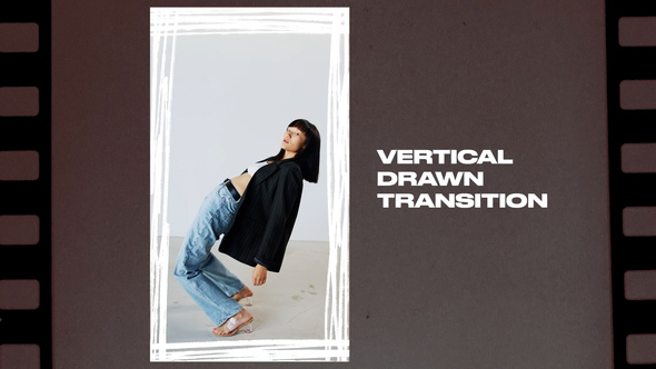 Photo of Vertical Drawn Transition – Videohive 57997119