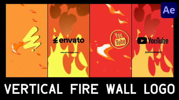 Photo of Vertical Fire Wall Logo | After Effects – Videohive 58069601