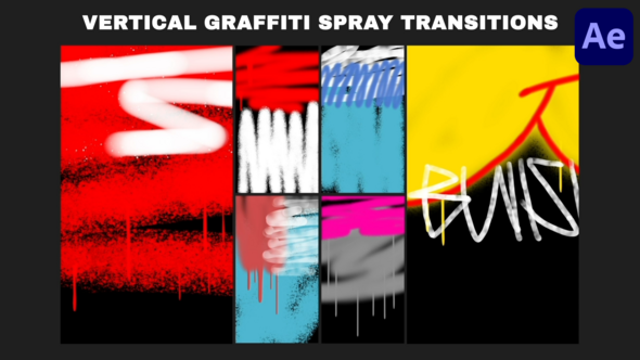 Photo of Vertical Graffiti Spray Backgrounds | After Effects – Videohive 58141419