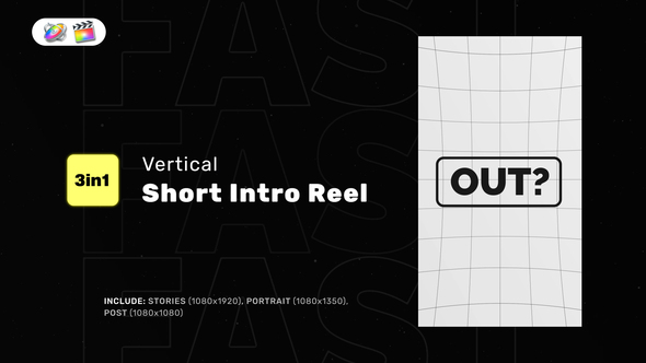 Photo of Vertical Short Intro Reel for FCPX – Videohive 58069423
