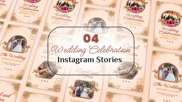 Photo of Wedding Celebration Instagram Stories – Videohive 58054794