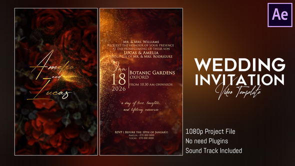 Photo of Wedding Invitation 4 – Videohive 57859837