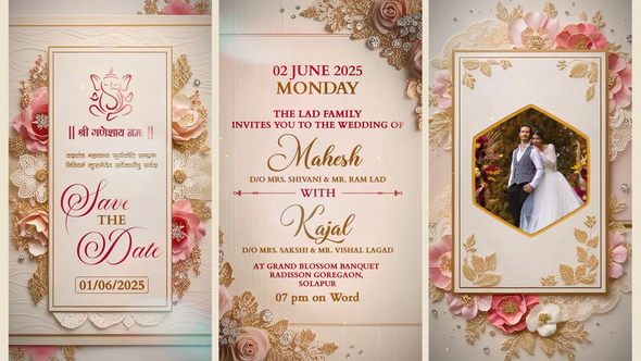 Photo of Wedding Invitation After Effects – Videohive 57875370