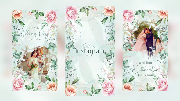 Photo of Wedding Invitation | Instagram Stories, Reels, TikTok, Shorts – Videohive 58120964