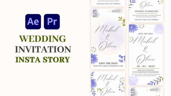 Photo of Wedding Invitation Instagram Story – Videohive 58050078