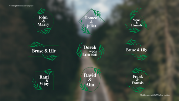 Photo of Wedding Titles – Videohive 57926188
