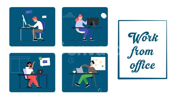 Photo of Work From Home Explainer – Videohive 57575993