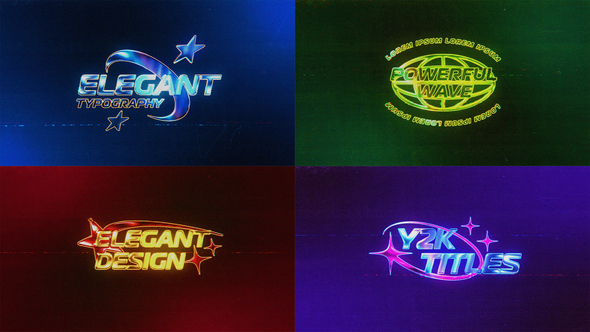 Photo of Y2K Retro Titles – Videohive 57912520