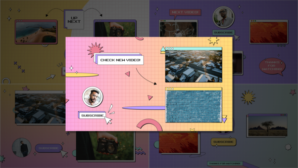 Photo of Y2K Youtube Endscreens – Videohive 57866100