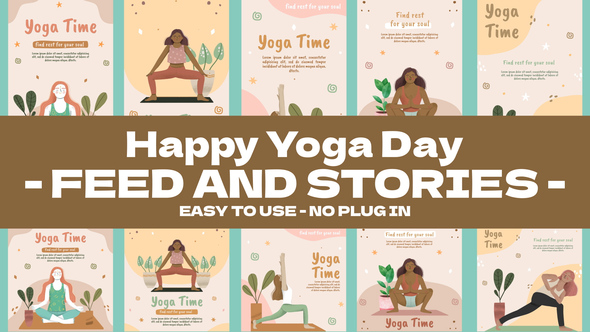 Photo of Yoga Day Feed and Stories Instagram – Videohive 57813993