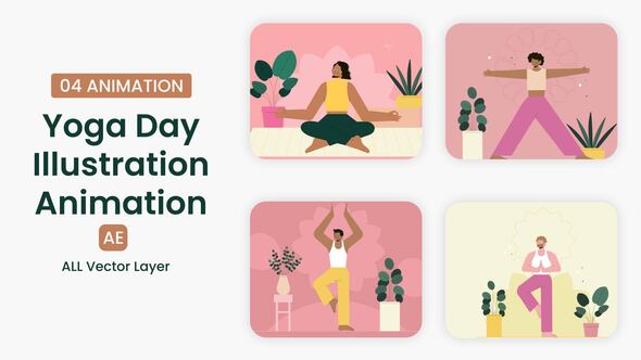 Photo of Yoga Day Illustration Scene – Videohive 57864570