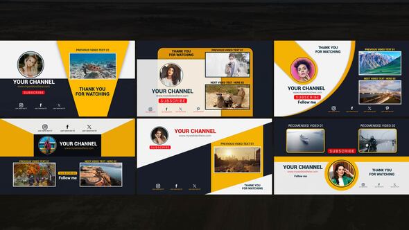 Photo of Youtube End Screen Notification Pack – Videohive 58003295