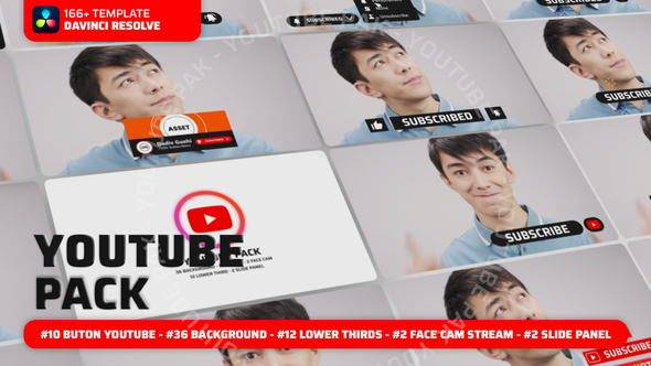 Photo of Youtube Pack for Davinci Resolve – Videohive 58105857