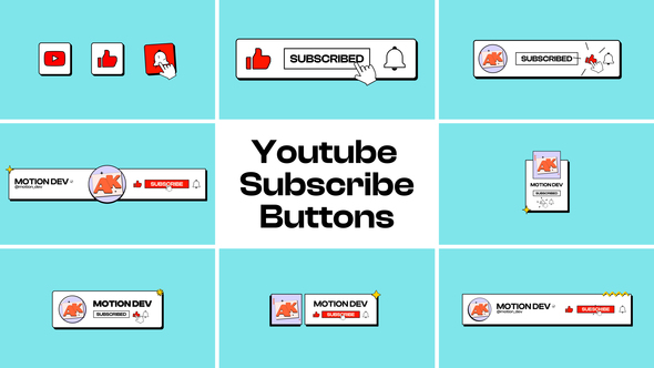 Photo of Youtube Subscribe Buttons – for Premiere Pro – Videohive 57343503