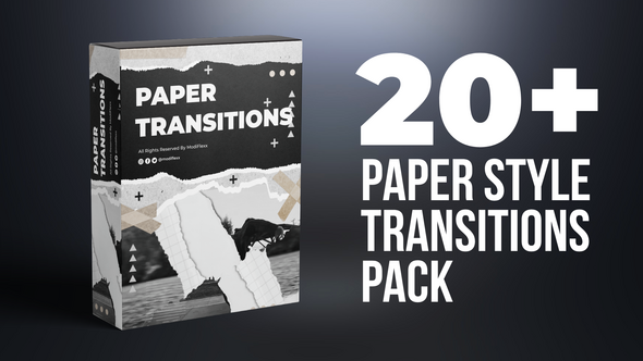 Photo of 20 Paper Style Transition Pack – Videohive 58569191